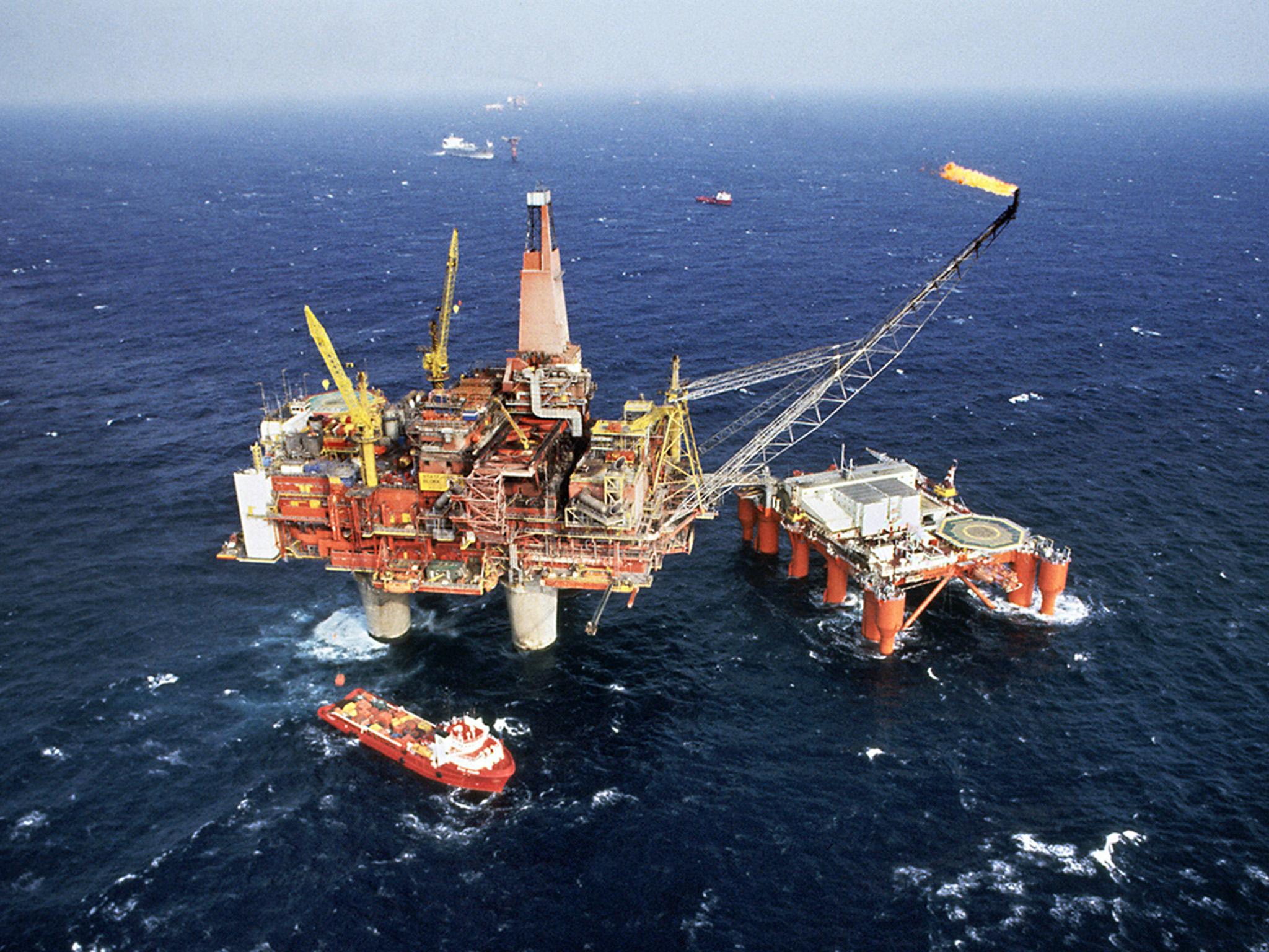 There was a shutdown at a major North Sea oil field in October