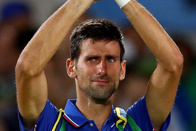 Djokovic left the court in tears after his defeat