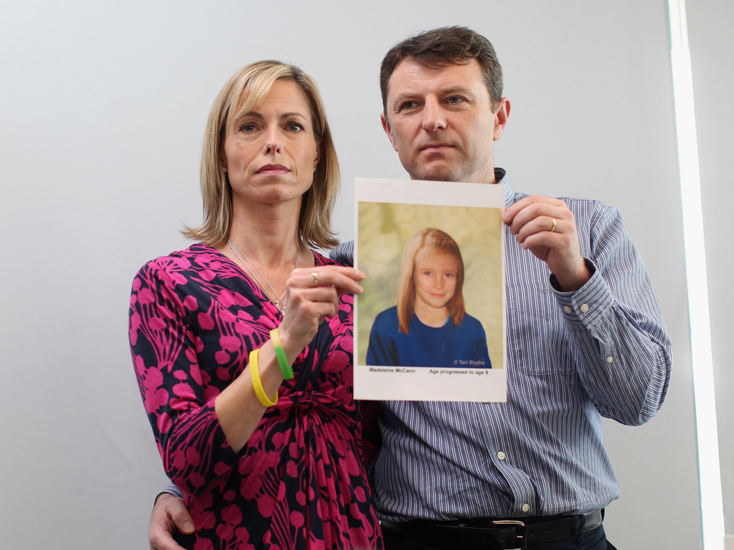 Madeleine's parents, Kate and Gerry McCann, were named as suspects at one point by Portuguese police