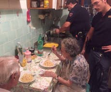 Italian police cook elderly couple pasta after hearing crying
