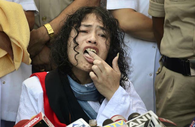 Irom Sharmila began her hunger strike 16 years ago