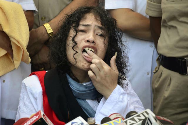 Irom Sharmila began her hunger strike 16 years ago