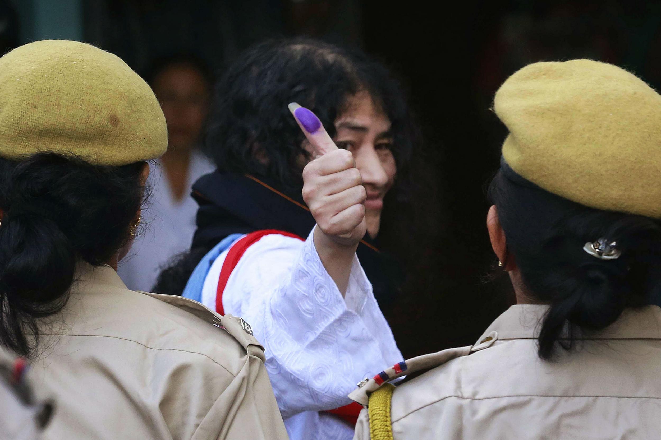 Ms Sharmila said she wants to continue her struggle through politics