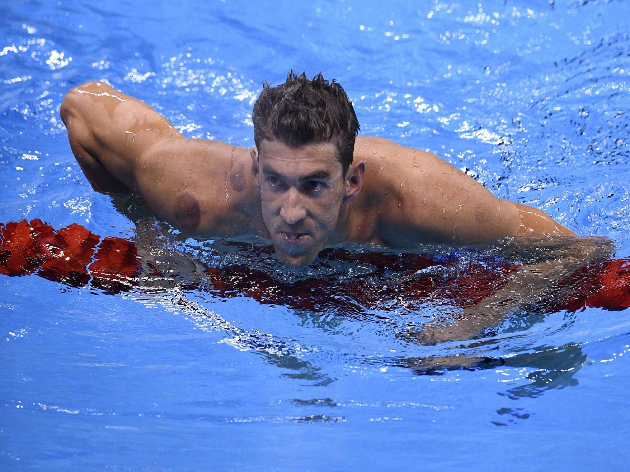 Michael Phelps' facial expressions made headlines this week