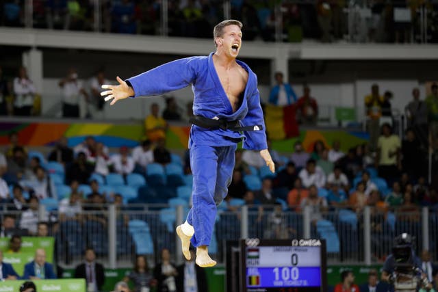 Van Tichelt was victim to an assault just hours after winning bronze in the 73-kg judo competition