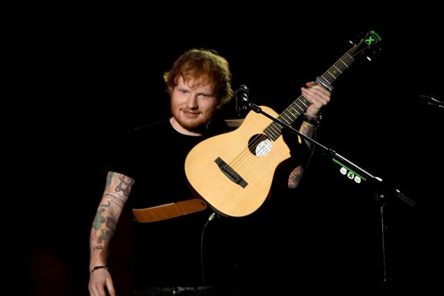 The source says Sheeran was taken to a nearby hospital to have stitches before returning to the party