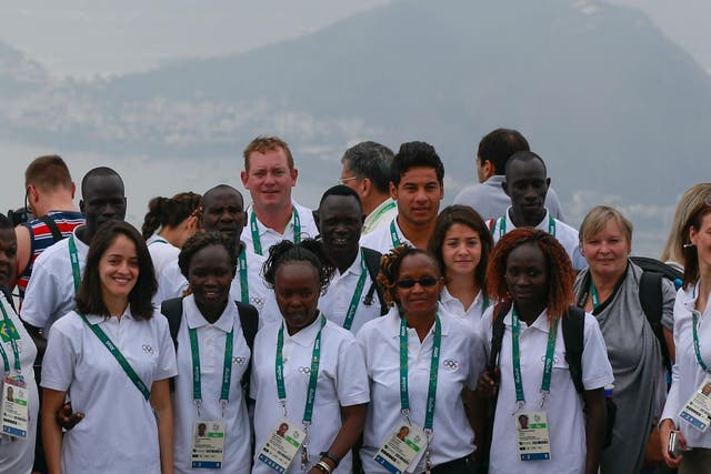 The Olympic refugee team