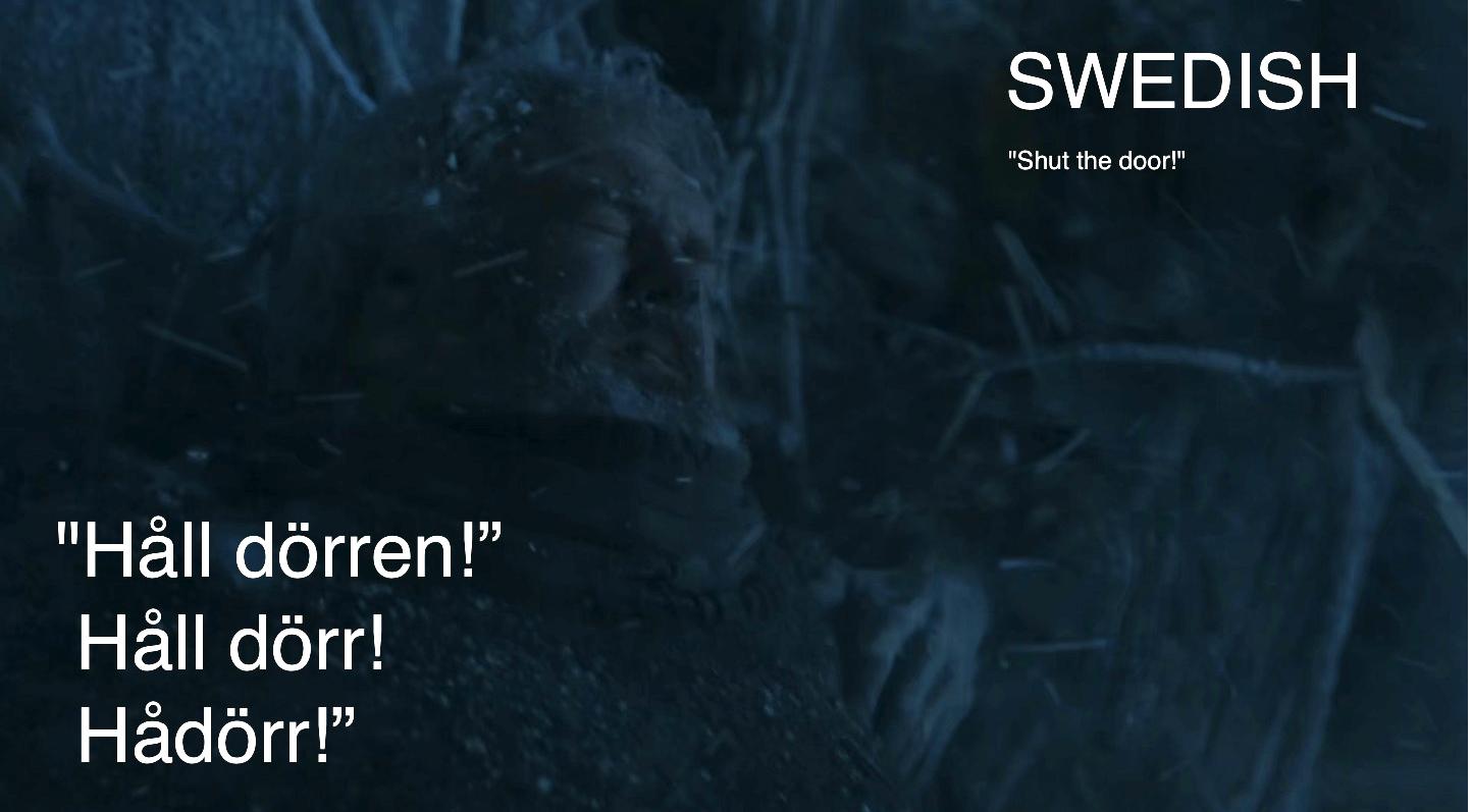 How Game of Thrones got around the Hodor hold the door translation issue in 21 languages