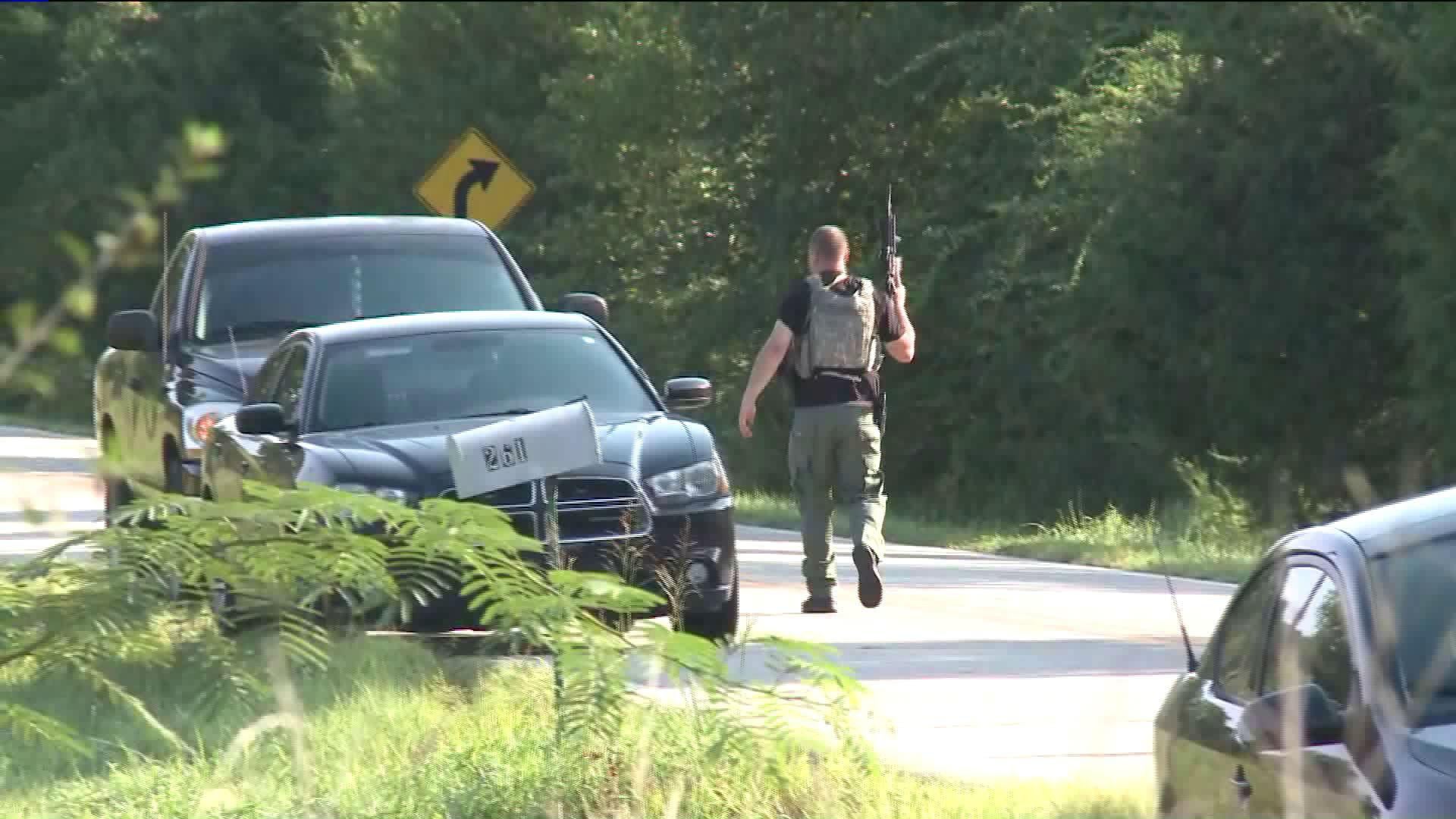 Heavily armed police have rushed to the scene of the incident in the west of Arkansas