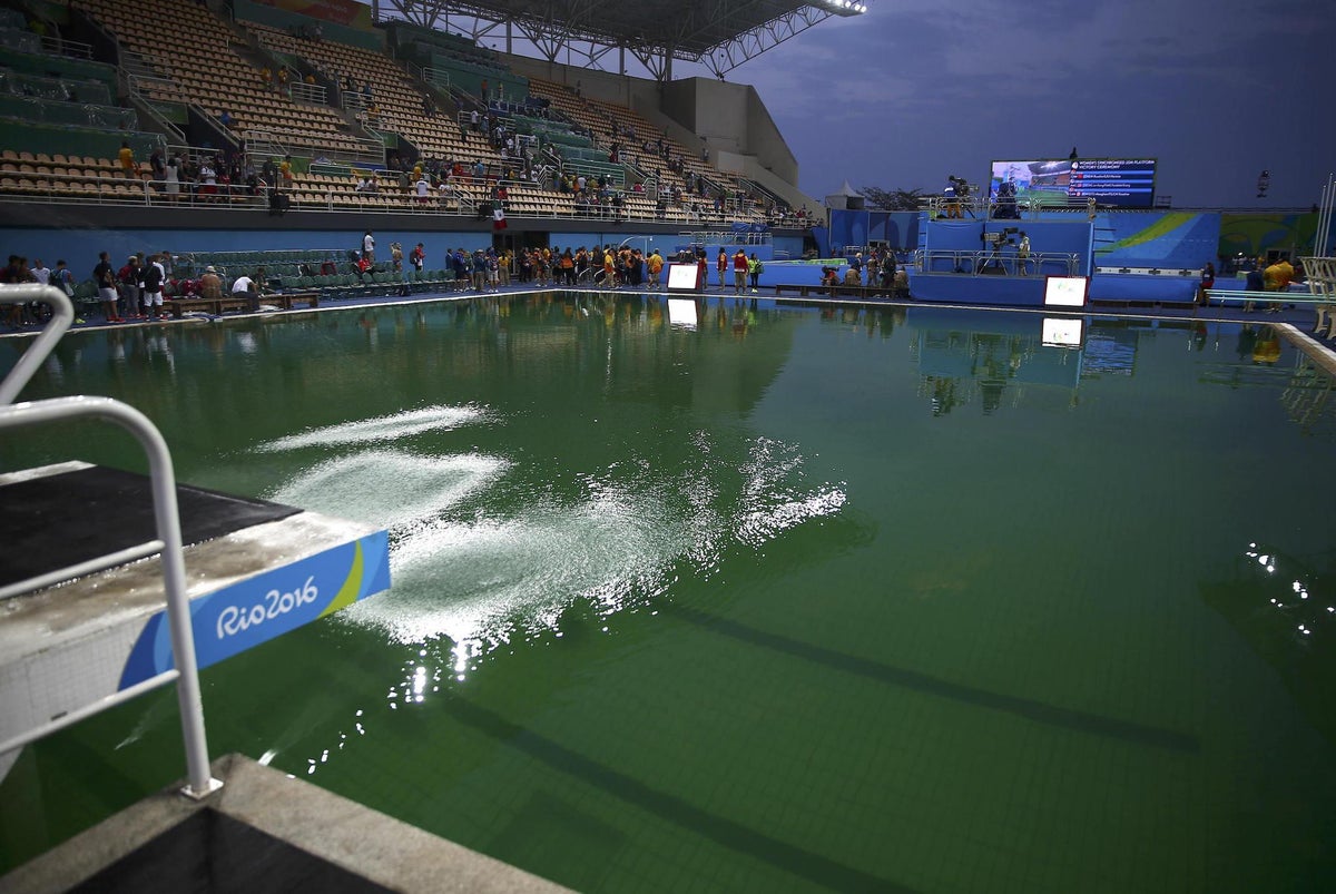 Rio 16 Green Olympic Diving Pool Is Safe Say Officials But Experts Wouldn T Swim In It The Independent The Independent