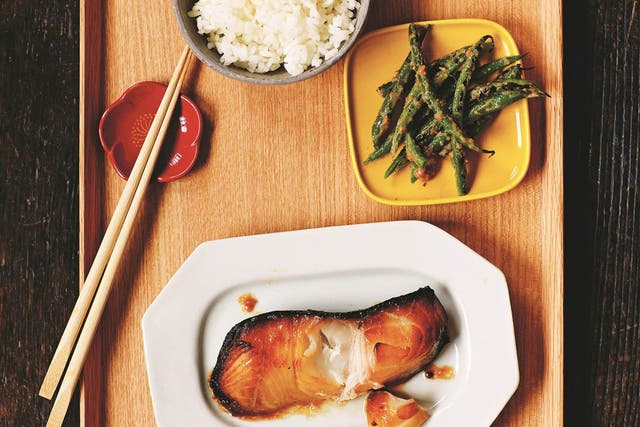 Despite looking like a show-off meal, the grilled saikyo miso black cod is actually very simple