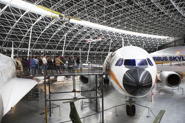 Visitors to the Aeroscopia museum in Blagnac can explore a number of models within the huge, hangar-like space