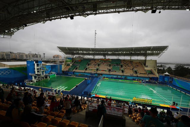 The US water polo team said the chlorine levels were making it difficult to see following his team's 6-3 victory over France