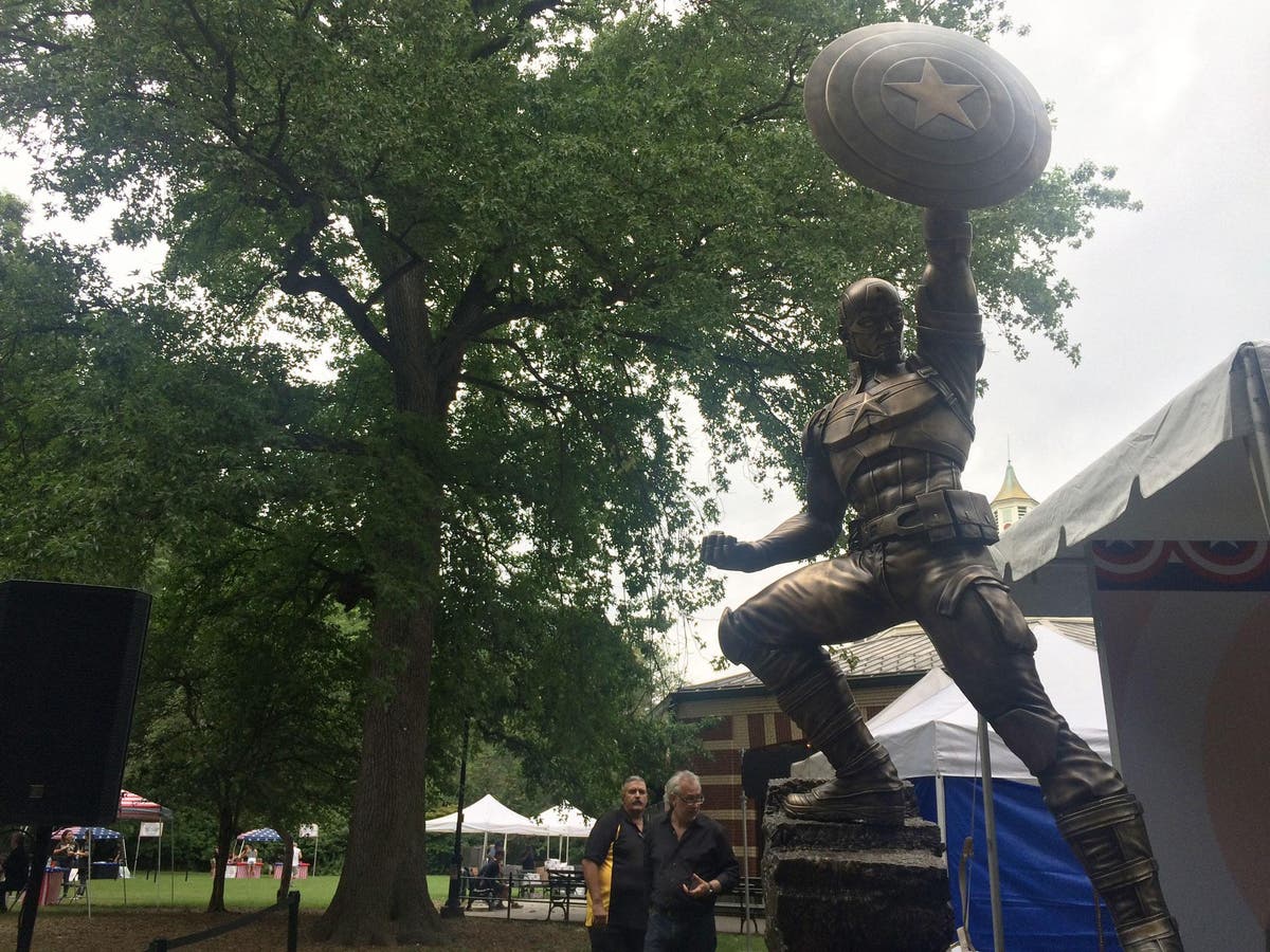 Captain America statue unveiled in Brooklyn Residents tell us what the