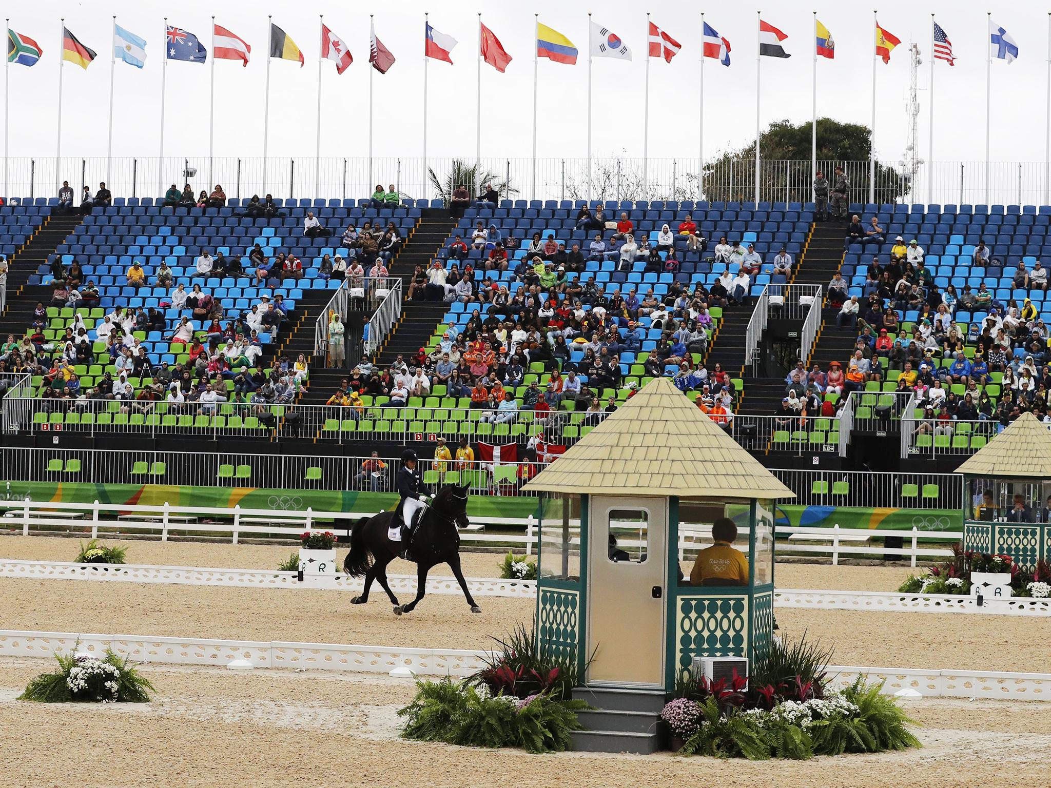The equestrian events have been a turn-off for the Brazilian audience