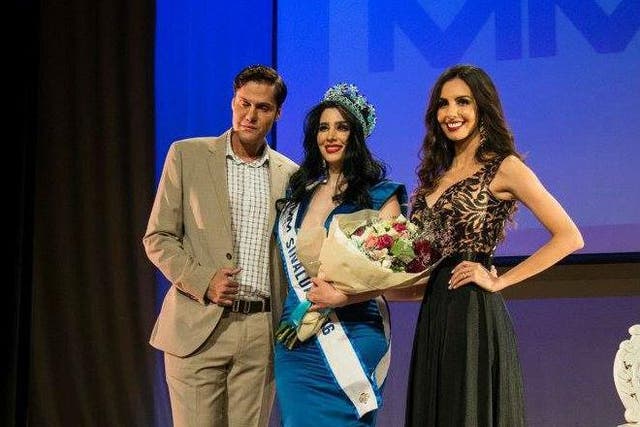 Hugo Castellanos (left, with the newly crowned Miss Sinaloa) was a former model and the owner of a modelling agency
