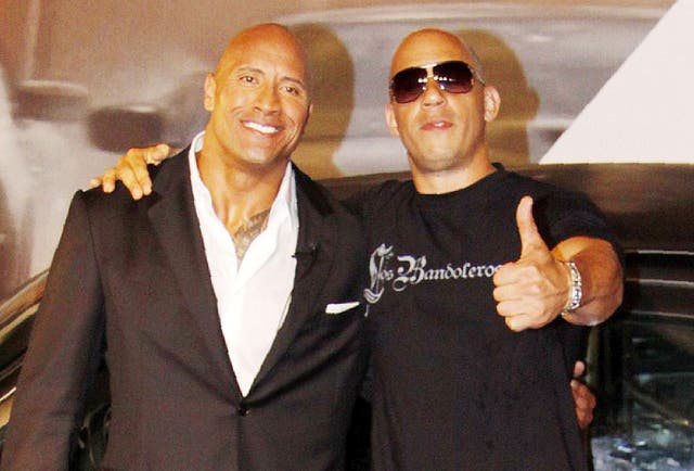 Vin Diesel and The Rock