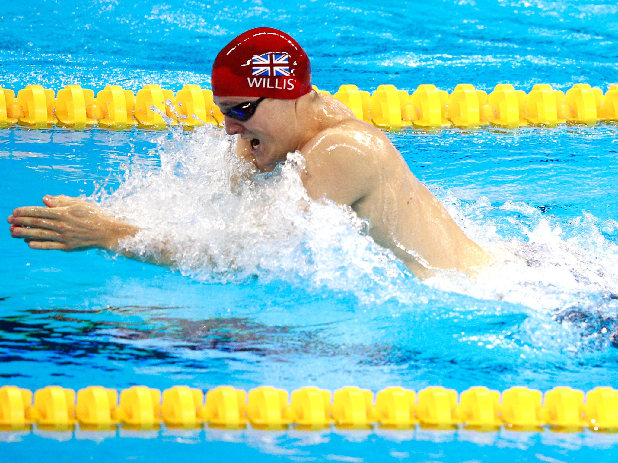 Andrew Willis was left frustrated with a fourth place finish in the men's 200m breaststroke final