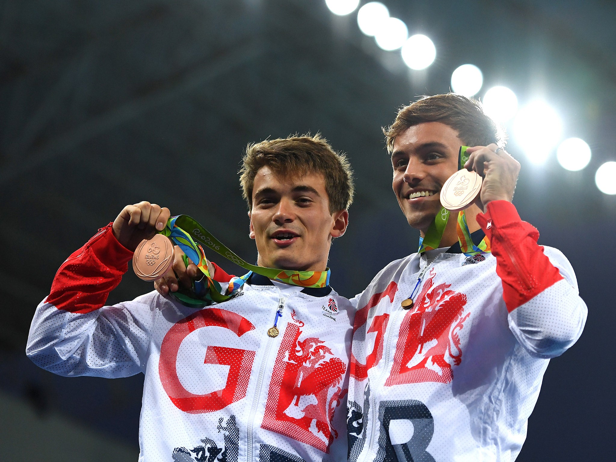 Dan Goodfellow and Tom Daley won 10m synchronised diving bronze on Monday