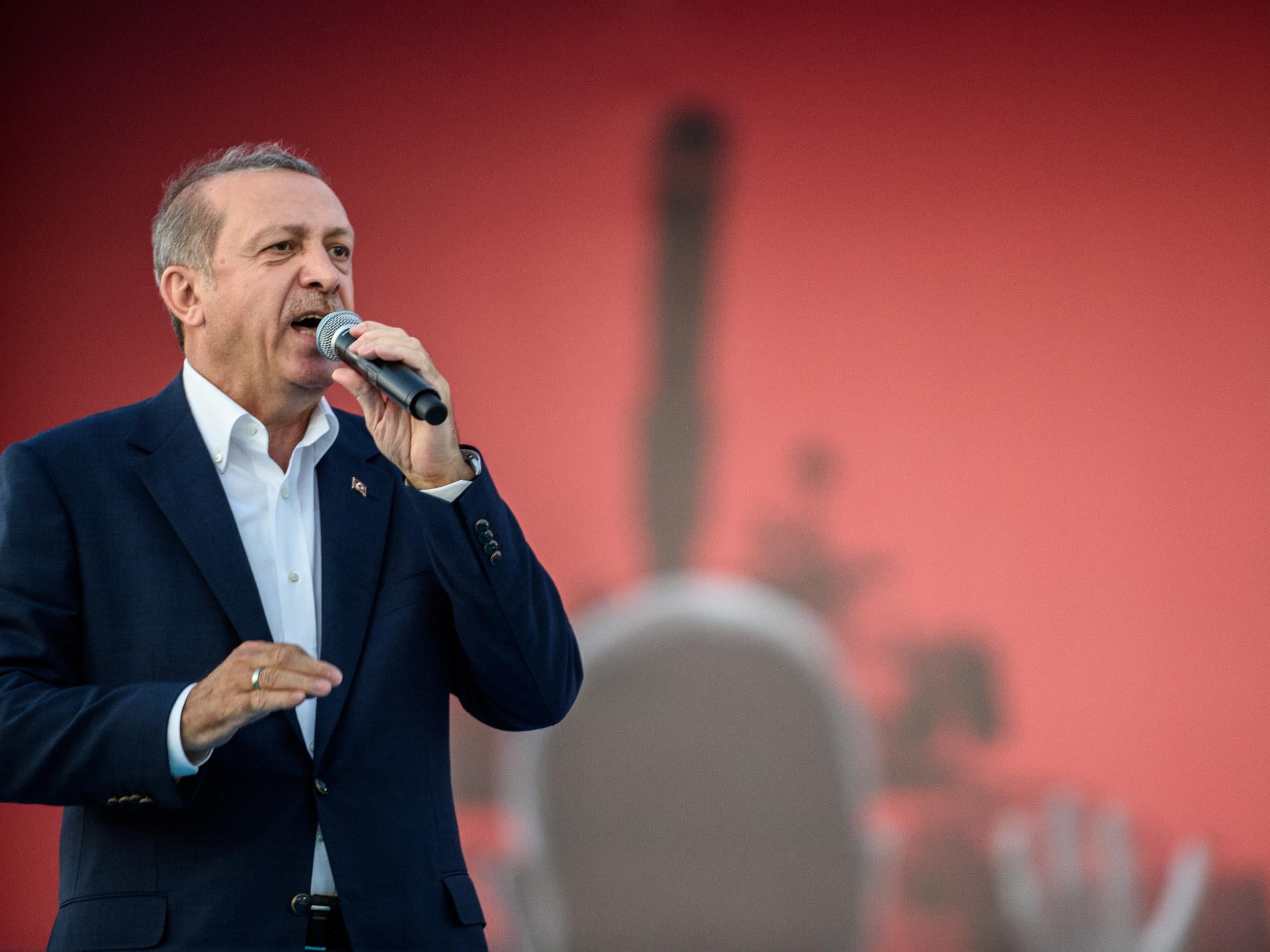 President Erdogan praised Donald Trump's actions, saying he treats media critics in the same way