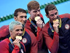 Rio 2016: The Olympic pool is turning gold medallist Ryan Lochte's hair green