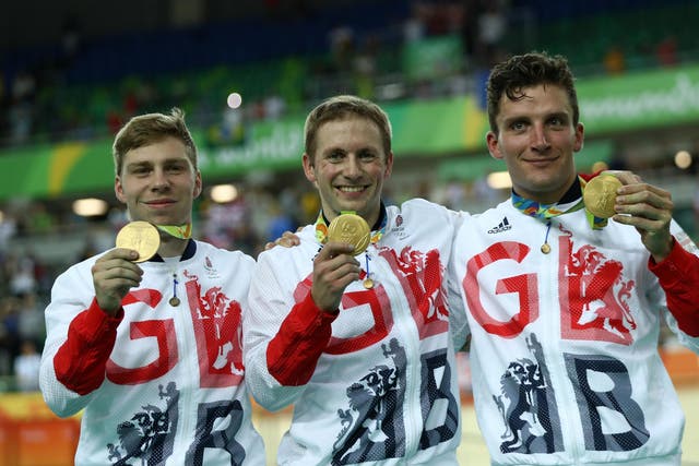 Britain's first gold in the cycling