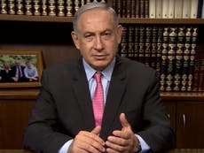 Read more

Netanyahu says he 'cares more about Palestinians than own leaders'