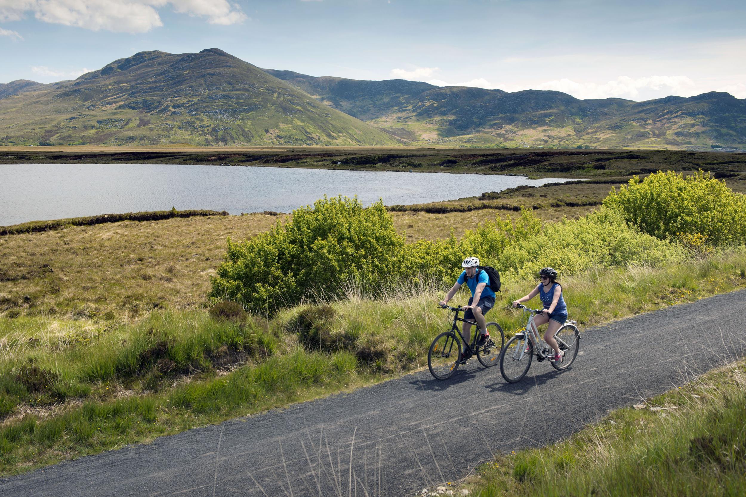 The former Westport to Achill line has become a popular biking trail