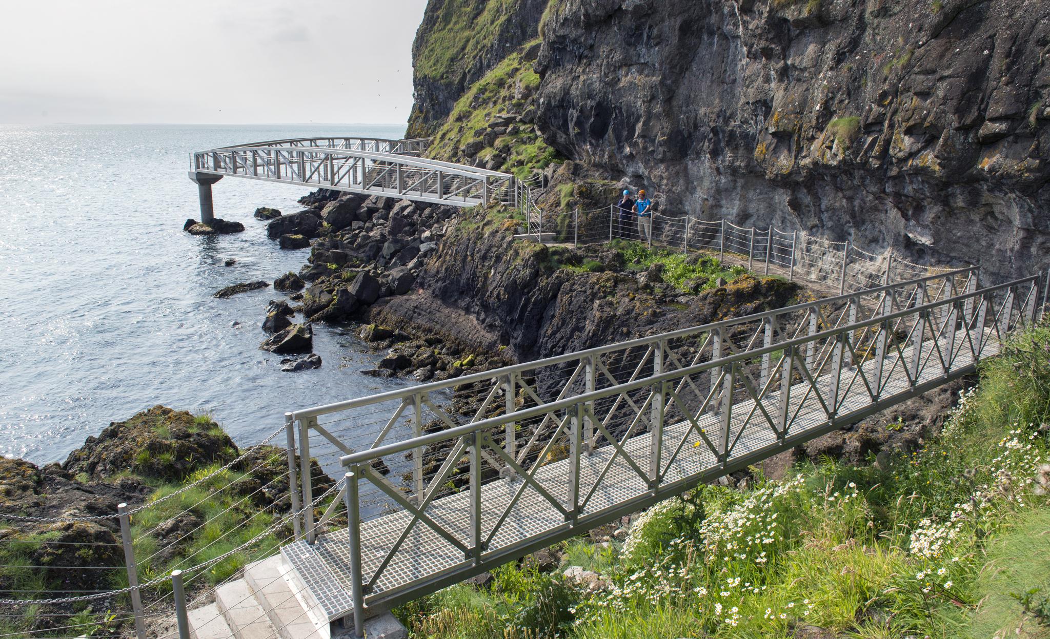 The Gobbins Cliff Path in Northern Ireland