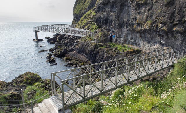 <p>The Gobbins Cliff Path in Northern Ireland </p>