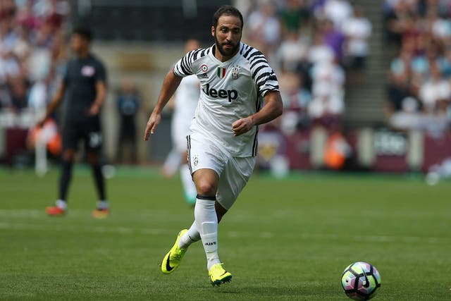Gonzalo Higuain appeared to have gained some weight at West Ham last weekend