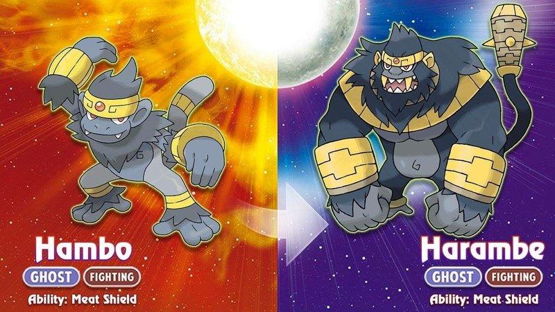 A mock-up of what Harambe would look like as a Pokemon