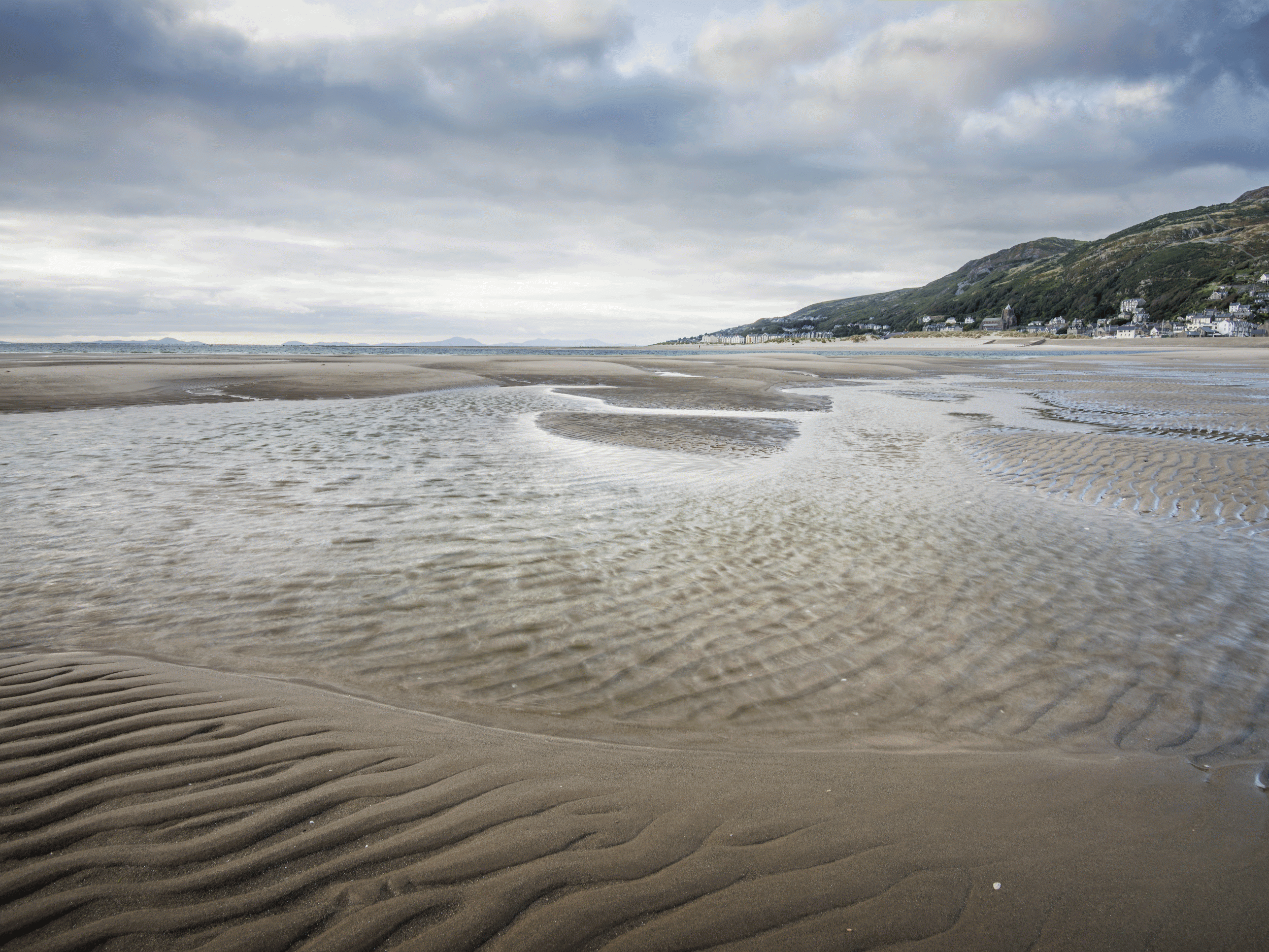 The beach near Barmouth, north Wales, where the boy's family and 500 members of Birmingham's Yemeni and Somali community had visited for a holiday trip