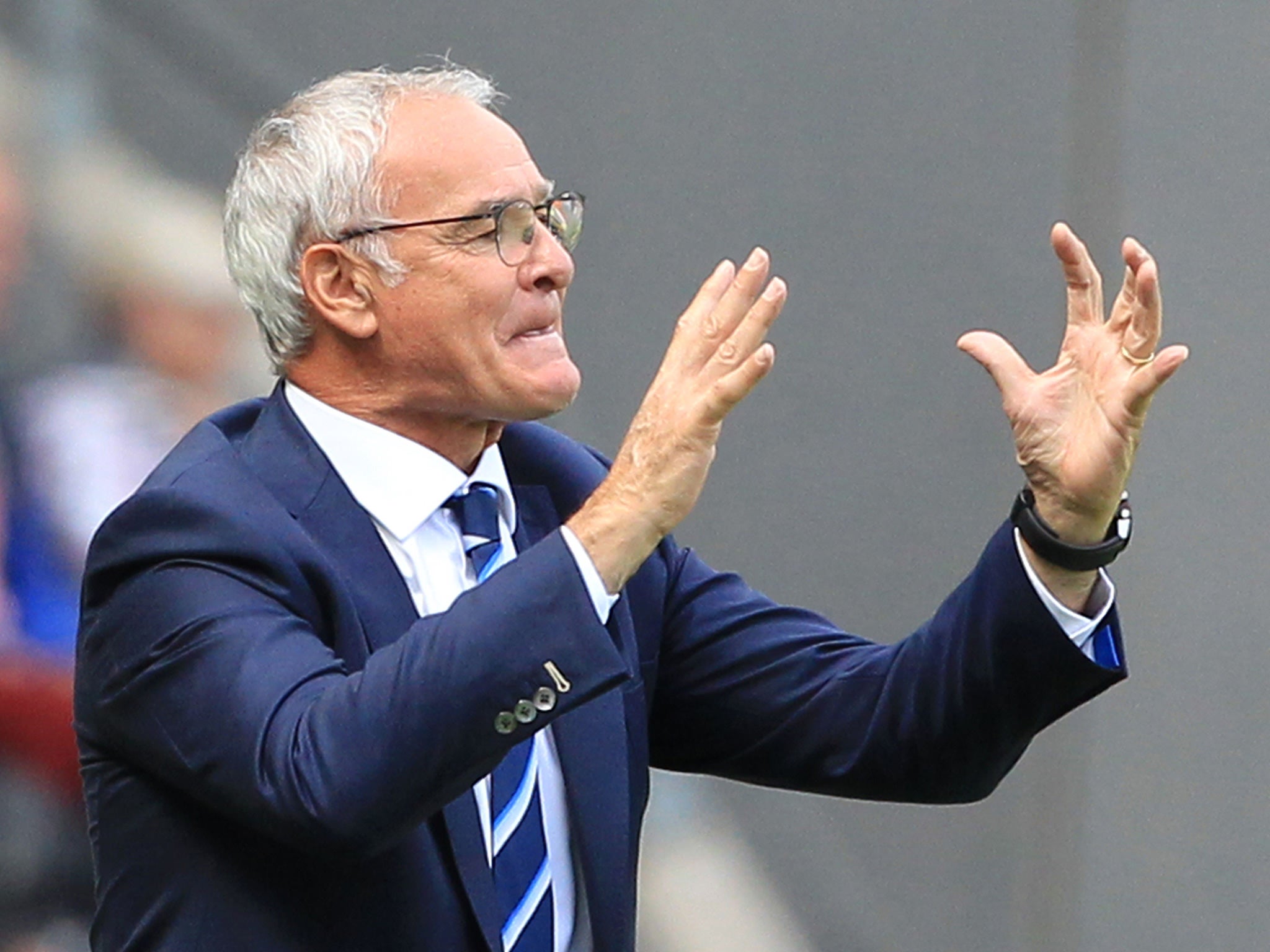 Ranieri cut a frustrated figure on the sidelines at times