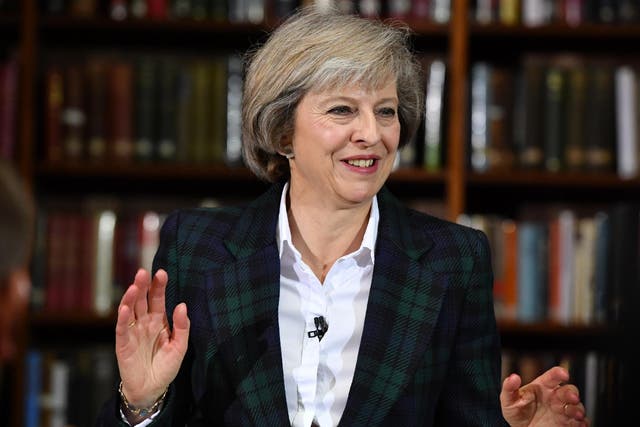 Theresa May's 'favourable' rating is up 13 points
