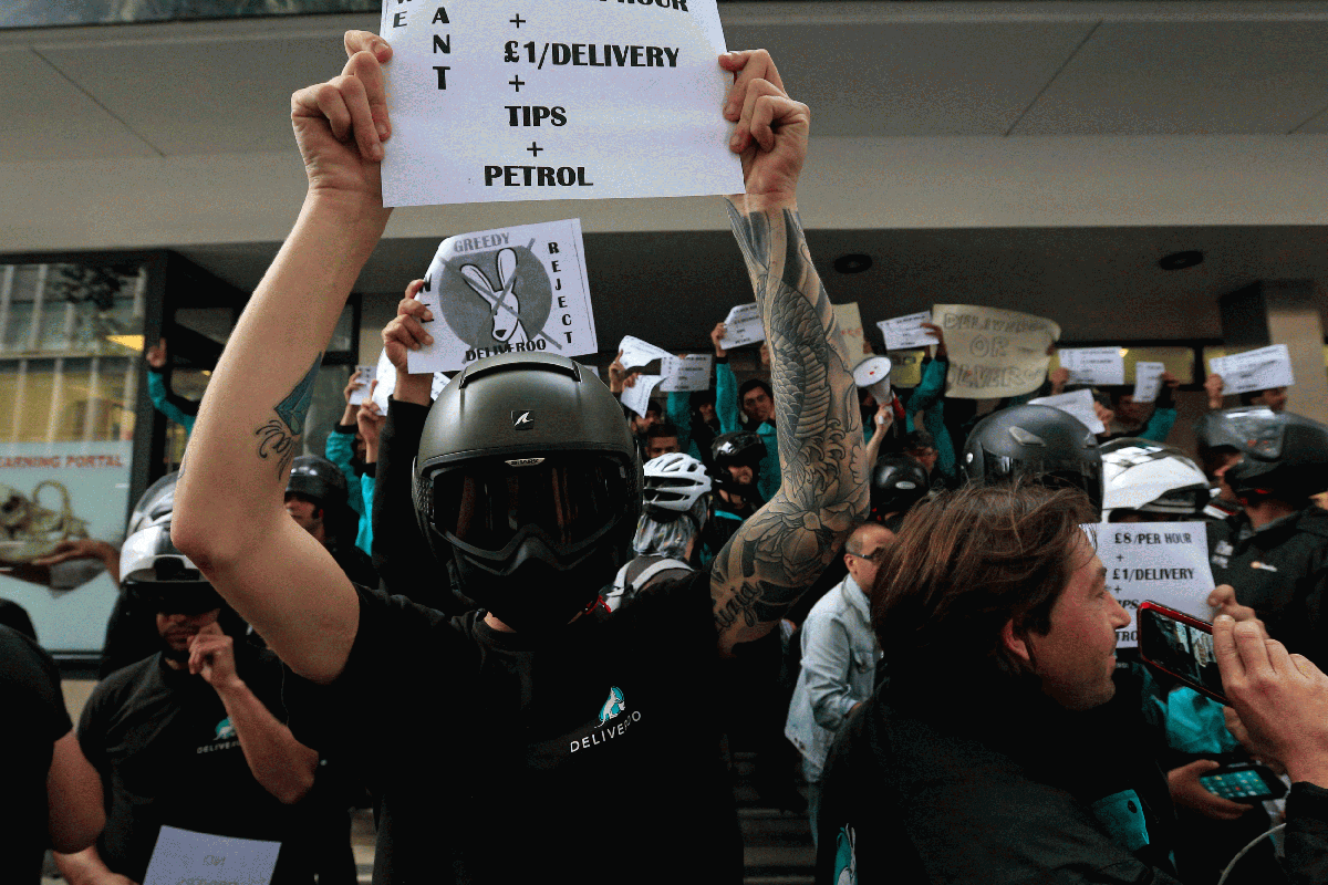 Deliveroo, Uber and Amazon accused of exploiting workers with ...