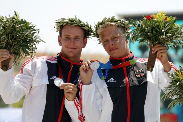 Stefan Henze (right) was involved in a car accident on Friday morning near the Olympic park