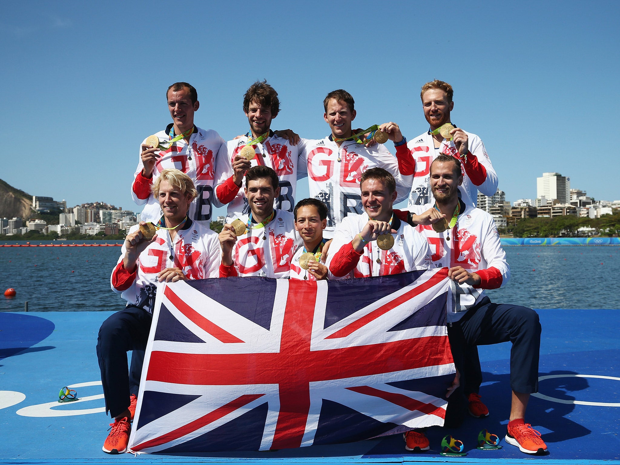 The men's eight gold took Great Britain top of the rowing medal table