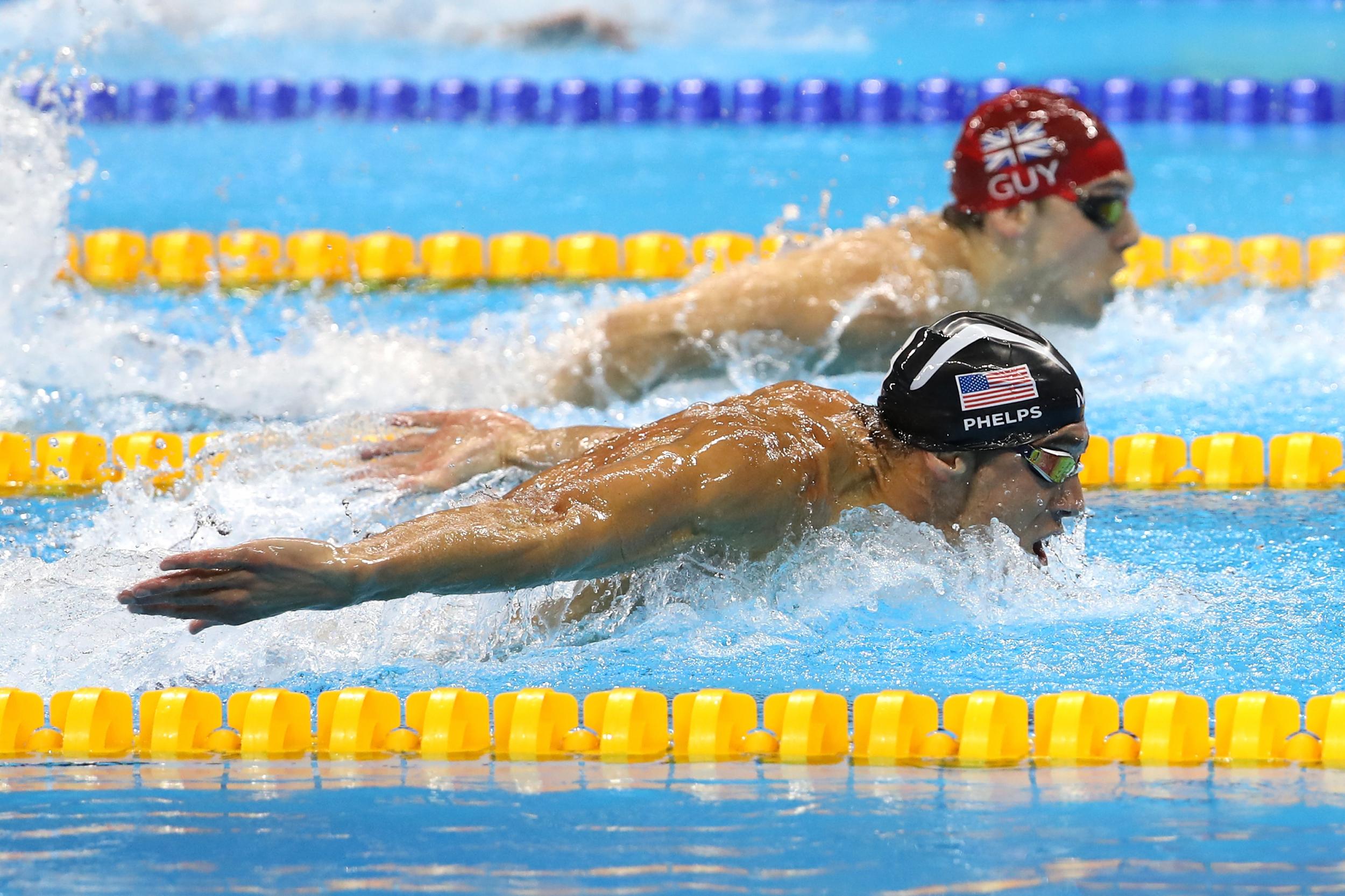 Phelps in action for USA