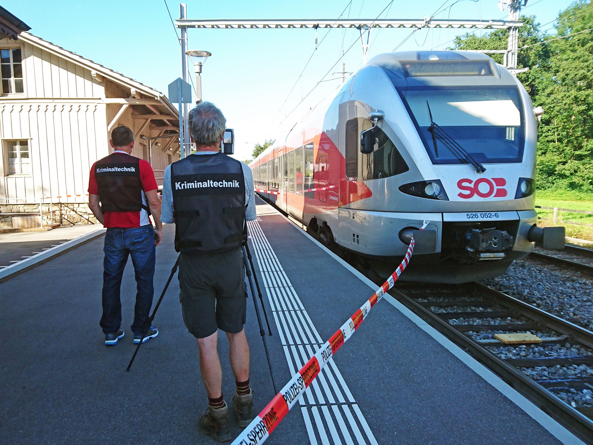 A 34-year-old has died after she was attacked in the carriage when the train pulled into Salez station in eastern Switzerland