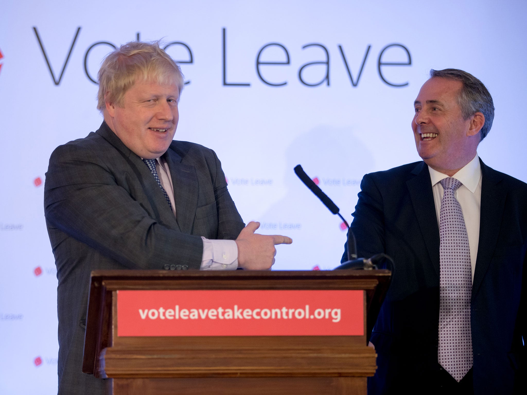 Boris Johnson and Liam Fox have been battling over Foreign Office responsibilities