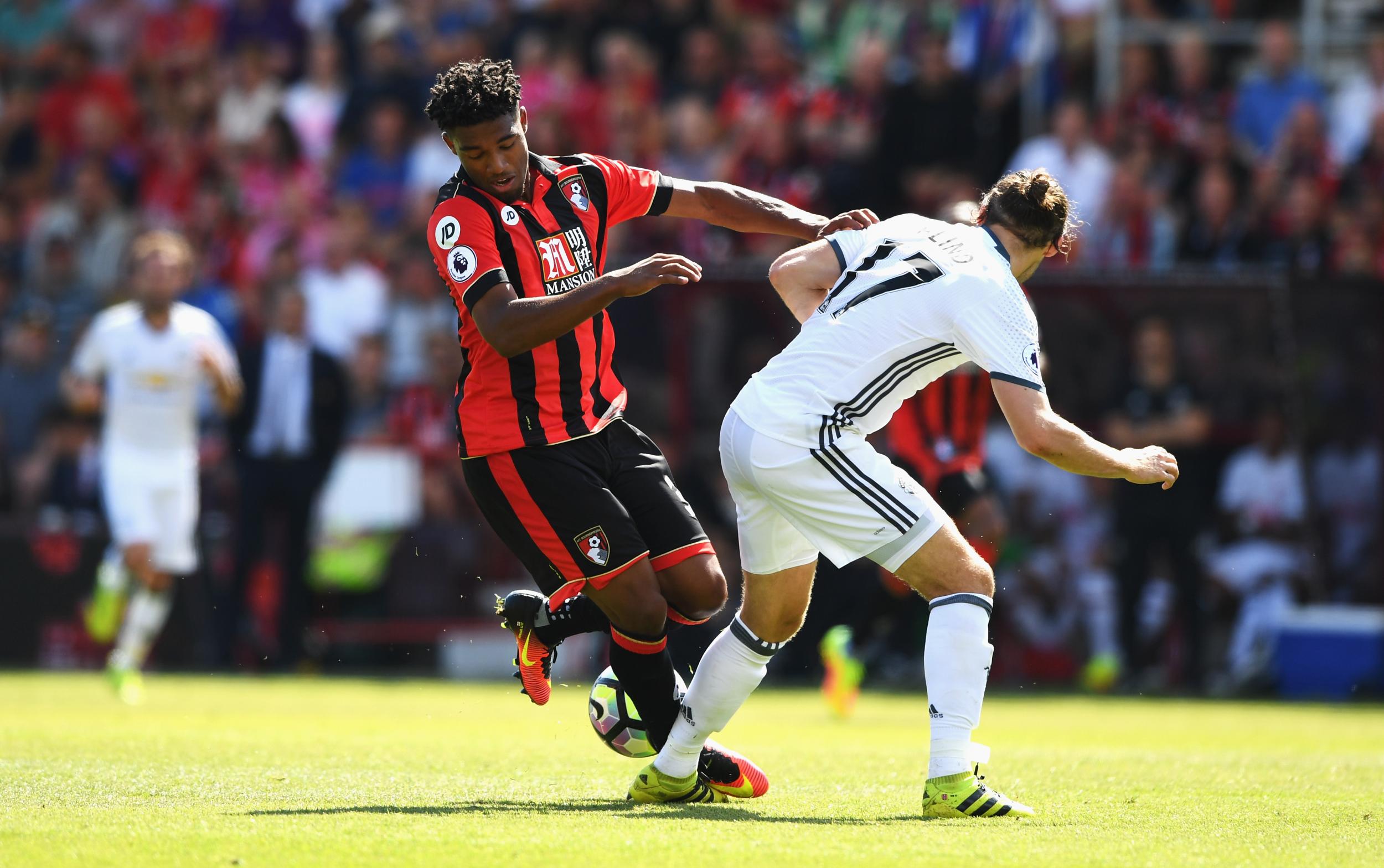 Jordan Ibe made his Premier League debut for Bournemouth