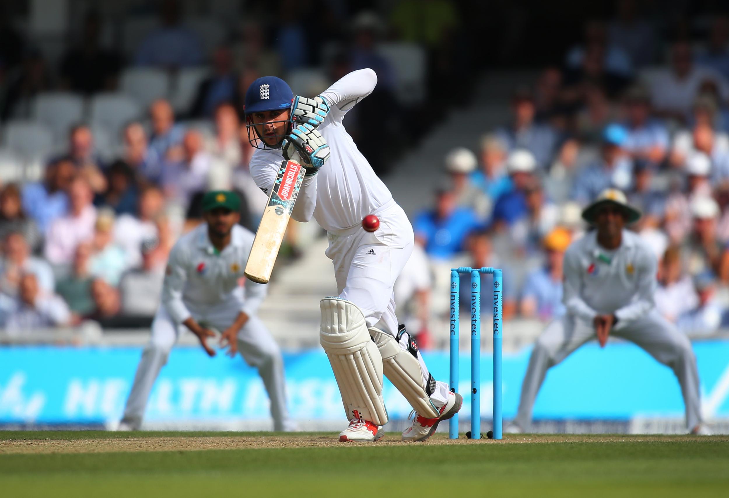 Alex Hales of England bats during day three of the 4th Investec Test