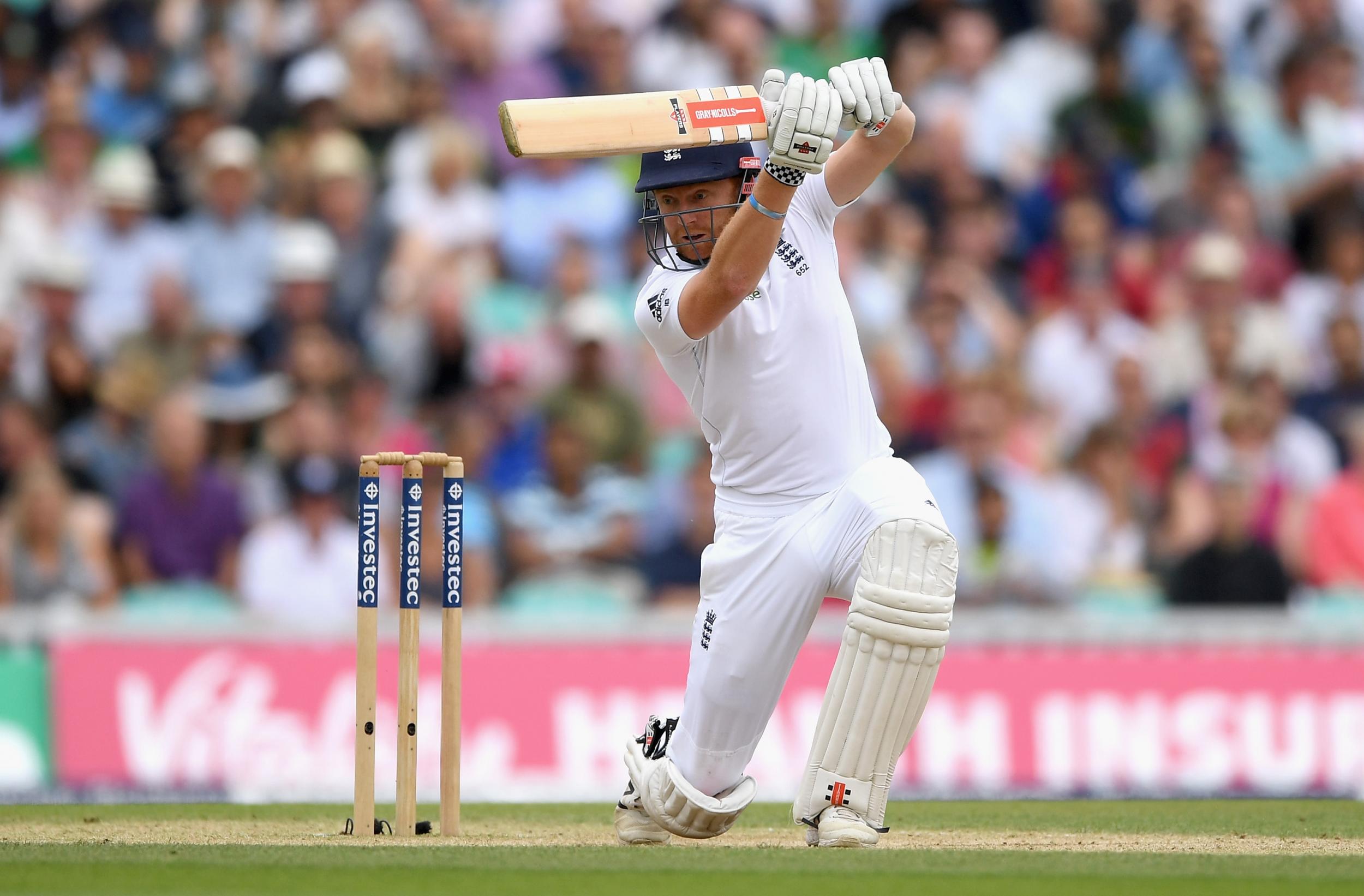 Jonathan Bairstow of England bats during day four of the 4th Investec Test