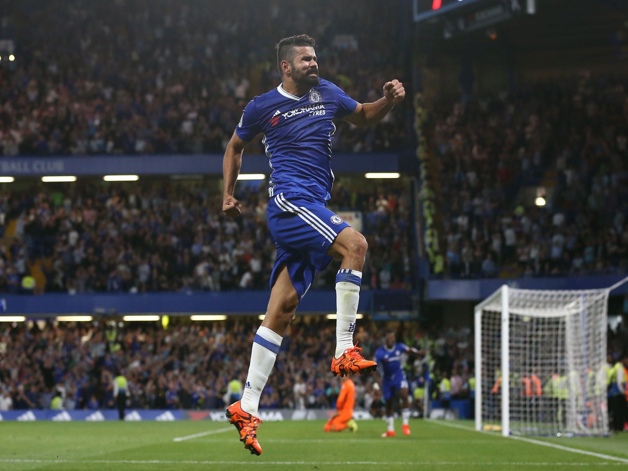 Diego Costa struck late for Chelsea against West Ham