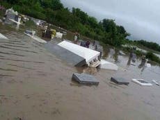 Louisiana flooding: Coffins seen floating down the streets after ‘1,000 year rain'
