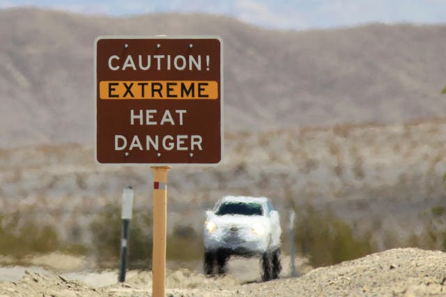 <p>El Valle de la Muerte de California tiene la temperatura más alta registrada</p>