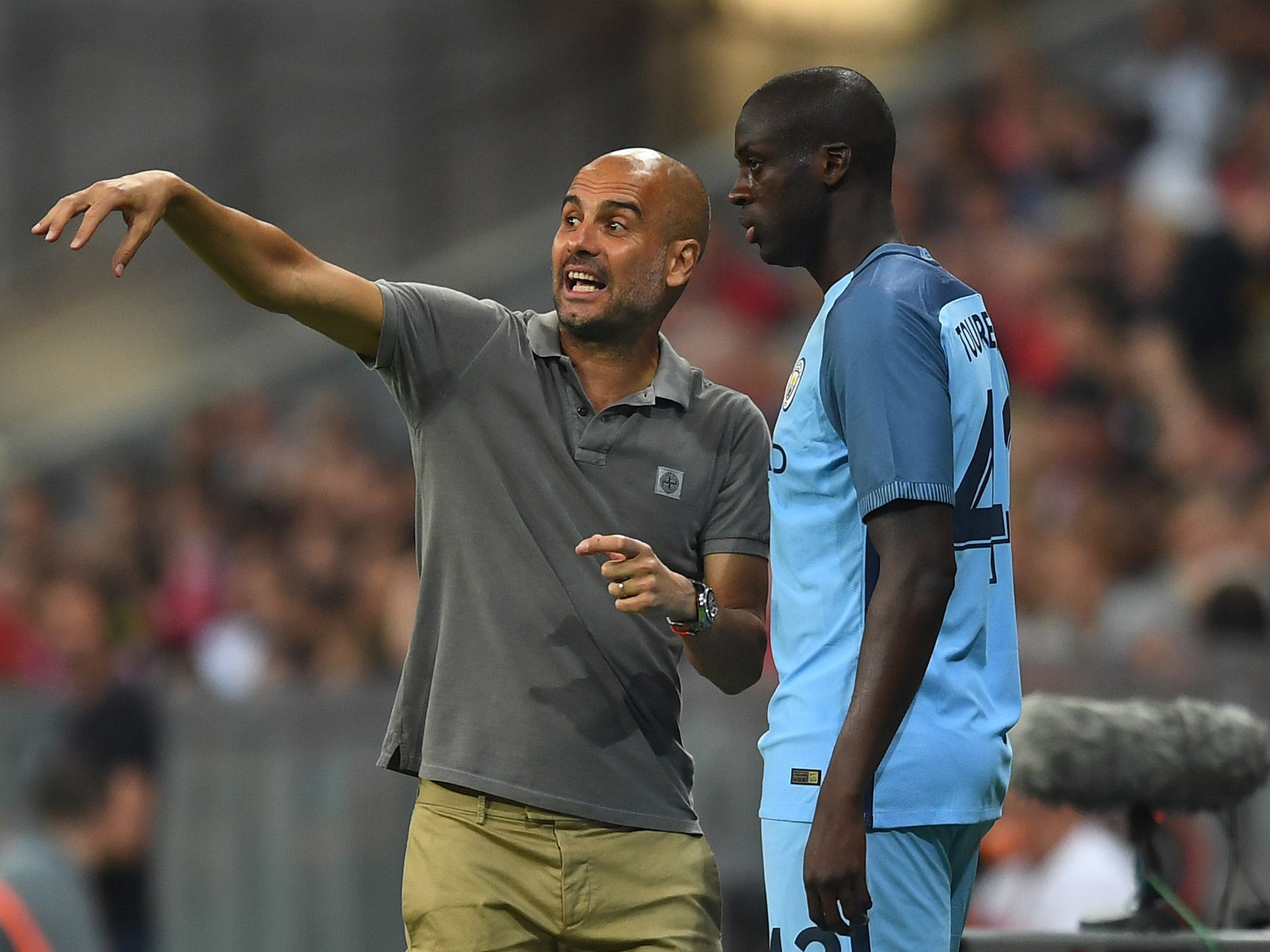 Yaya Toure was left out of City's squad for their opening match of the season against Sunderland