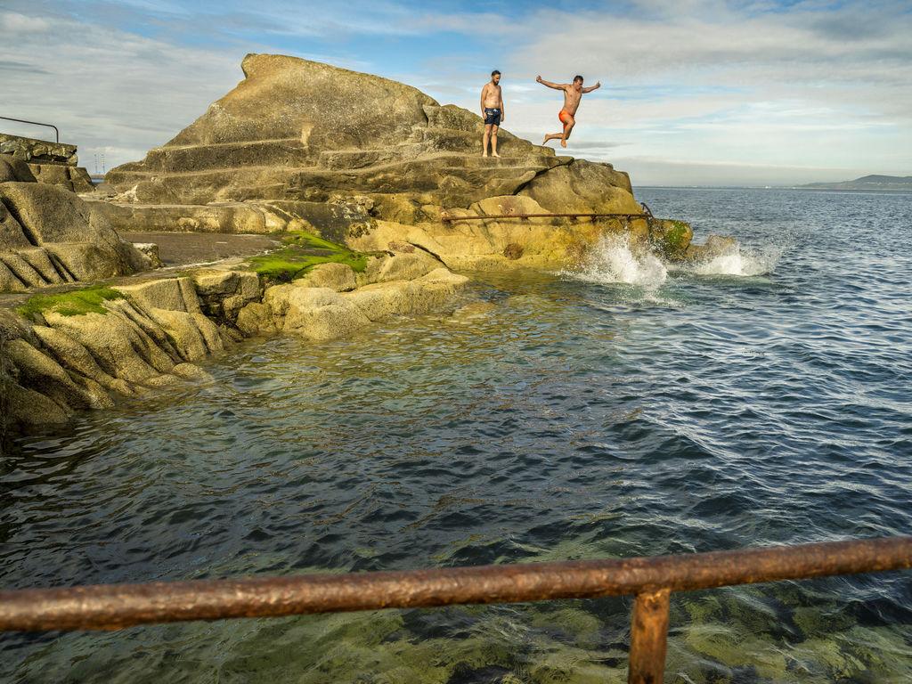 For a proper Dublin experience, take a dip at The Forty Foot, a favourite bathing spot in Sandycove
