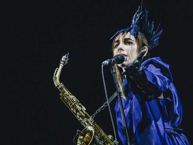 PJ Harvey performing at West Out West in Gothenburg